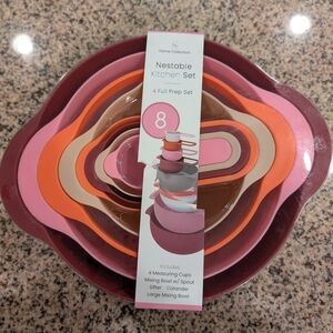 Home Collection 8-Piece Red and Pink Prep Set